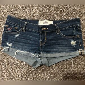 Hollister Women's Blue Denim Shorts